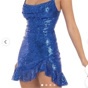 🛍️NEW🛍️ Lucy in the Sky navy sequin dress